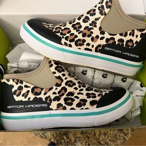 Gator Waders Leopard Print Slip-On Shoes